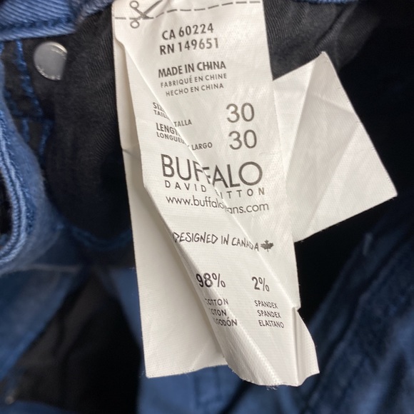 Buffalo David Bitton Ocean Blue denim - Picture 3 of 3